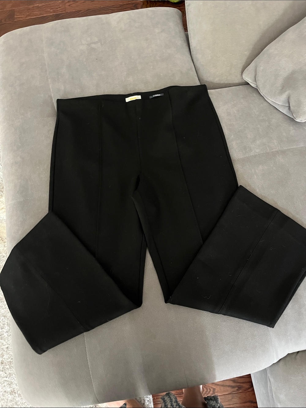 Anthropologie Maeve The Margot Black Ponte Straight-Leg Trousers